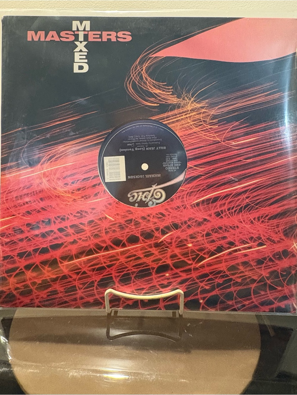 Michael Jackson Epic Records Masters Mixed Vinyl with Red & Black Graphic Sleeve